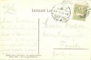 Siófok, Fürdő cabinok (kabinok), fürdőzők. Weisz Lipót kiadása