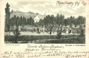 1899 Balatonboglár, kilátás a várdombról, litho (Rb)