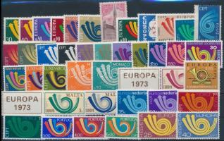 Europa CEPT 17 sets + 2 stamps, Europa CEPT motívum 17 klf sor + 2 klf önálló érték