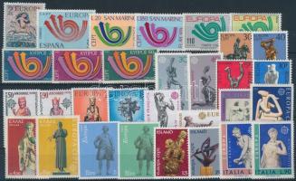 Europa CEPT motívum 1973-1974 14 klf sor + 1 önálló érték, Europa CEPT 1973-1974 14 sets + 1 stamp