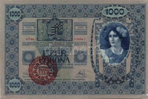 1902. 1000K piros "Magyarország" körbélyegzővel T:I- minimális sarokhiba