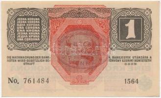 1902. 1000K (2x) + 1916. 1K mindhárom "Deutschösterreich" felülbélyegzéssel és hamis "...