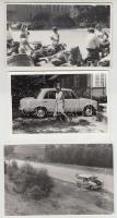 cca 1940-1960 Régi idők kocsija, 6 db járműfotó, különböző méretben