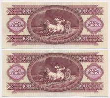 1984. 100Ft (2x) sorszámkövetők T:I-