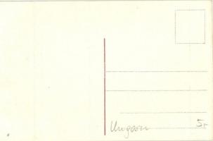 Budapest VII. Rákóczi út, EMKE kávéház, villamosok, létra