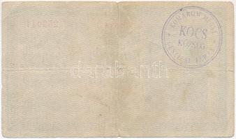 1918. 25K "3039" 3mm, hullámos hátlappal, hamis "KOMÁROM MEGYE KOCS KÖZSÉG GESZTESI J...