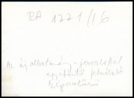 1949 Az új alkotmány, MTI fotó, hátulján feliratozva, pecséttel jelzett, 9×12 cm