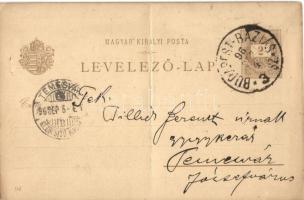 1896 (Vorläufer!!!) Budapest XIV. Vajdahunyad vára. Ezredéves Országos Kiállítás 2 Kr. Ga. s: Morell...