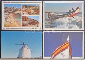 Portugália 161 db használatlan modern képeslap újszerű állapotú 160 férőhelyes gyűrűs képeslapalbumban