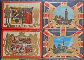 Nagybritannia 240 db nagyrészt modern képeslap egy kevés régivel jó állapotú 260 férőhelyes gyűrűs képeslapalbumban