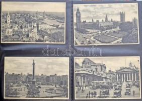 Nagybritannia 240 db nagyrészt modern képeslap egy kevés régivel jó állapotú 260 férőhelyes gyűrűs k...