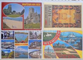 Nagybritannia 140 db modern képeslap jó állapotú 160 férőhelyes gyűrűs képeslapalbumban