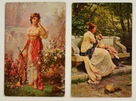 127 db régi művészlap, Stengel lapok is / 127 pre-1945 art postcards, Stengel also