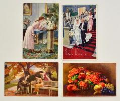 127 db régi művészlap, Stengel lapok is / 127 pre-1945 art postcards, Stengel also