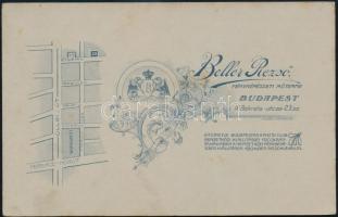 cca 1914 Basovszki Imre 14. honvéd gyalogezred katonája, keményhátú fotó, Beller Rezső Bp., 16x10 cm