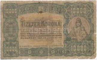 1923. 10.000K "Magyar Pénzjegynyomda Rt. Budapest" T:IV