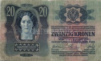 1913-16. 1K (2klf), 10K, 20K klf hamis bélyegzőkkel T:II,III