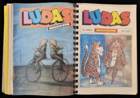 1990 Ludas Magazin teljes évfolyam egybekötve. 12 szám. Korabeli egészvászon kötésben, hibátlan álla...