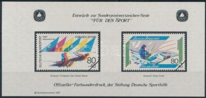 Sporthilfe emlékív, Sporthilfe memorial sheet