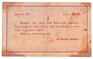 Miskolc 1919. május 14. 20K T:III,III- fo.
Adamo MIS-7.4