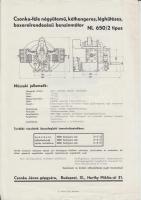 cca 1940 Csonka János gépgyára 4 db reklámnyomtatvány motorokról