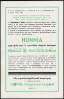 1929 Autórendszám világítás rendeletre felhívó reklámnyomtatvány, Csabai-Ékes Lajos (1896-1944) illu...