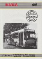 cca 1985 Ikarus buszok és járművek képes modellismertetői. 4 db 4p