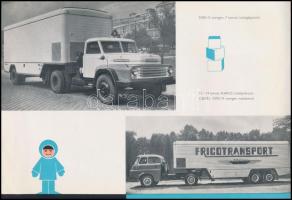 cca 1975 Ikarus hűtőgépjárművek képes reklámfüzet 4p. 30x21 cm