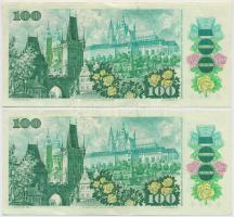 Csehszlovákia 1989. 100K (2x) sorszámkövetők T:III
Czechoslovakia 1989. 100 Korun (2x) sequential s...