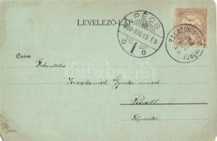 Keszthely, Balaton fürdő. Sujánszky József kiadása (EM)