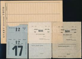 9 db régi lóversenyjegy