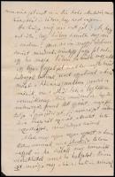 1870 Hegedűs Sándor (1847-1906) közgadász, miniszter, író saját kézzel írt szerelmes levele Jókay Jo...