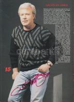 1990 9 magyar színész aláírása Csak ülők és kötök című kiadványban, köztük Gálvölgyi János, Lukács S...