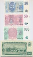 Csehszlovákia 1993. (1961) 100K  öntapadós bélyeggel felülbélyegezve + 1994. 20K + 50K + 100K T:I,II...