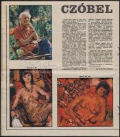 1973 Czóbel Béla (1883-1976) festőművész aláírása a Nők Lapja magazin róla szóló számában