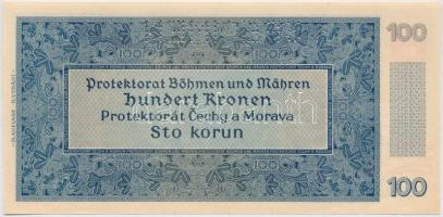 Német Harmadik Birodalom / Cseh-Morva Protektorátus 1940. 100K "SPECIMEN" perforációval T:...