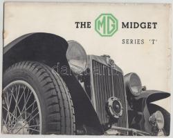 1937 The MG Midget Series &#039;T&#039; angol nyelvű prospektus, egy ív kijár / 1937 Brochure of The MG Midget Series &#039;T&#039;, in English language, one sheet is coming out