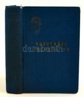 1943 VOGE Vasutasok Zsebkönyve 1943 évre. Szerk.: Dr. Bezőky József. Bp., A Magyar Keresztényszociális Vasutasok Országos Gazdasági Egyesülete, 551 p. Kiadói egészvászon-kötés, kopott, kissé sérült gerinccel.