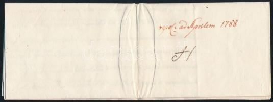 1789 Miróbriga, Portugália. a helyi püspök levele a prágai püspöknek, melyben egy helyi sebész orvos...