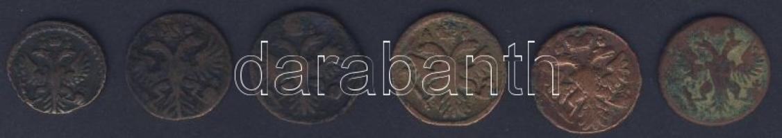 Oroszország 1731(2klf tipusban), 1735, 1737, 1739, 1750 6klf Denga T:2/3+,3+