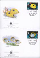 WWF Pillangóhalak sor 4 db FDC-n WWF Butterfly Fish set 4 FDC