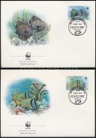 WWF: Fish set 4 FDC WWF: Halak sor 4 db FDC-n