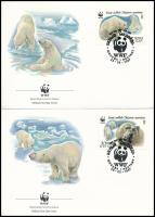 WWF: Jegesmedvék sor + 4 FDC WWF Polar bears set + 4 FDC