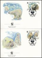 1987 WWF: Jegesmedvék sor Mi 5694-5697 + 4 FDC