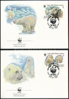 WWF Polar bears set + 4 FDC WWF: Jegesmedvék sor + 4 FDC