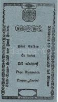 Ausztria 1806. Wiener Stadt Banko Zettel Formulare 5G csak hátlapi nyomat! T:I