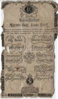 Ausztria 1806. Wiener Stadt Banko Zettel 10G T:III-/IV+