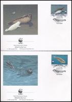 WWF: Seals + 4 FDC WWF: Fókák + 4 db FDC