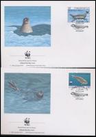 WWF: Fókák + 4 db FDC WWF: Seals + 4 FDC