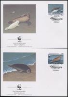 WWF: Seals + 4 FDC WWF: Fókák + 4 db FDC